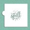 I Put A Spell On You Cookie & Craft Stencil | CM155 by Designer Stencils | Cookie Decorating Tools | Baking Stencils for Royal Icing, Airbrush, Dusting Powder | Craft Stencils for Canvas, Paper, Wood | Reusable Food Grade Stencil